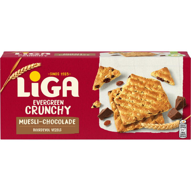 Een afbeelding van Liga Evergreen crunchy muesli-chocolade
