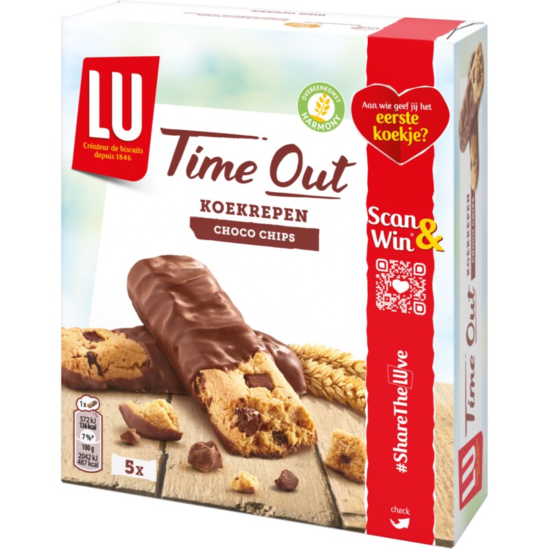 Een afbeelding van LU Time out koekrepen choco chip