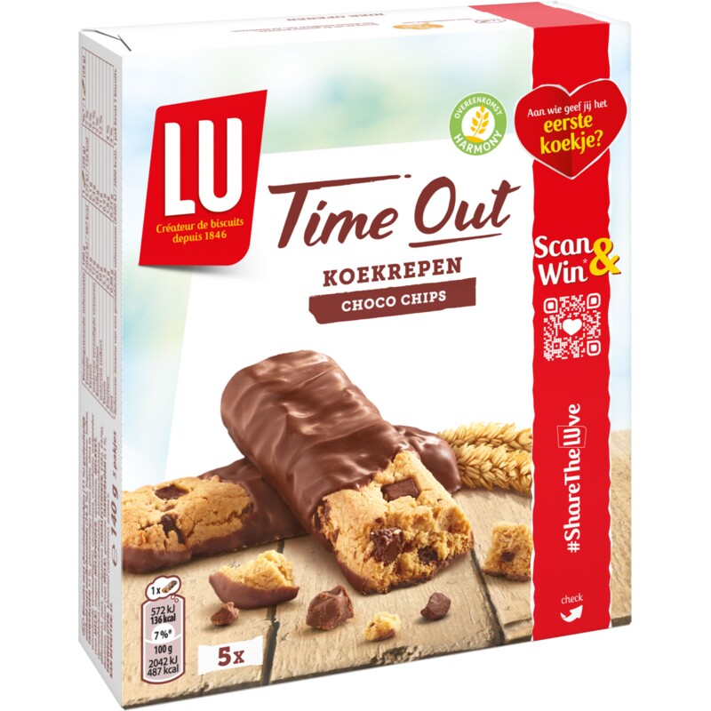 Een afbeelding van LU Time out koekrepen choco chip