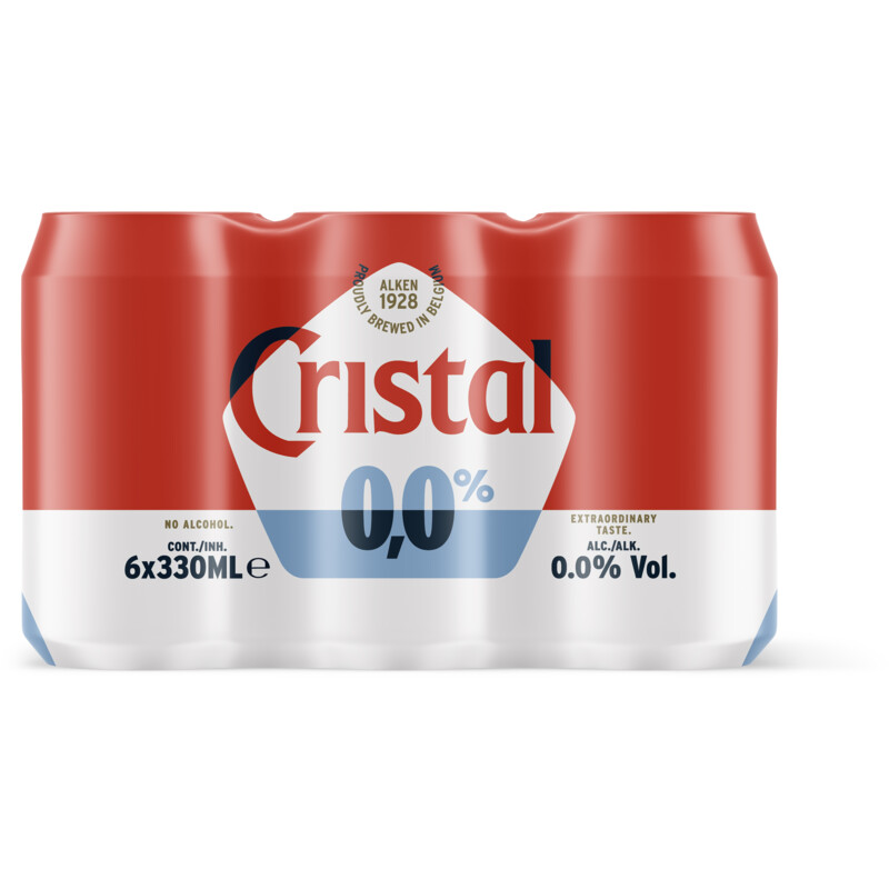 Een afbeelding van Cristal 0.0% zero 6-pack bel