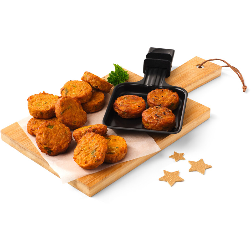 Een afbeelding van AH Excellent Terra mini zoete aardappel burgertjes