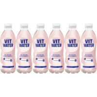 Een afbeelding van Vitwater Rhubarb strawberry 6-pack