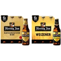 Een afbeelding van Hertog Jan pils & Weizener bier pakket