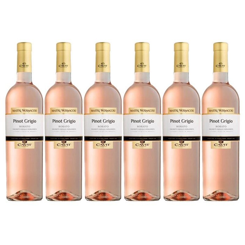 Een afbeelding van Mastri Vernacoli Pinot grigio rosato 6 flessen