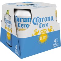 Een afbeelding van Corona Cero alcoholvrij bier 4-pack