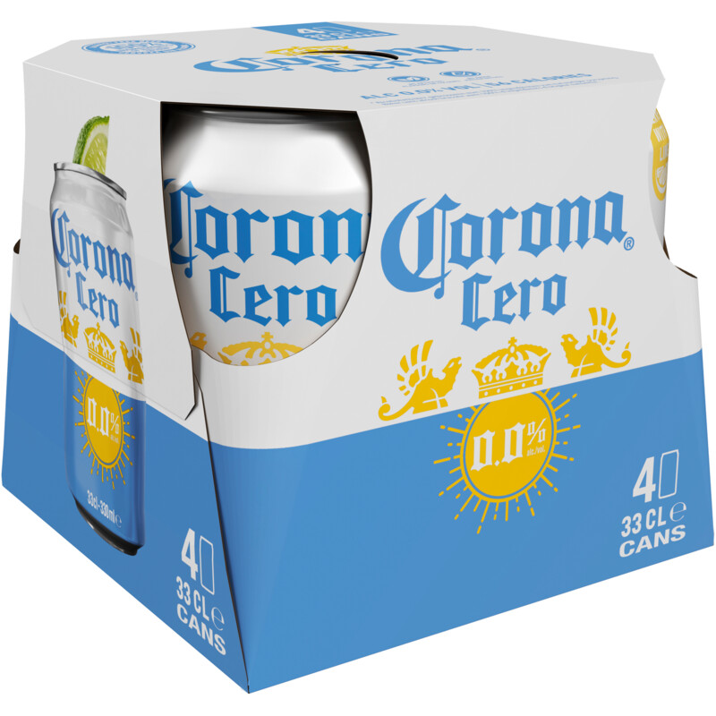 Een afbeelding van Corona Cero alcoholvrij bier 4-pack