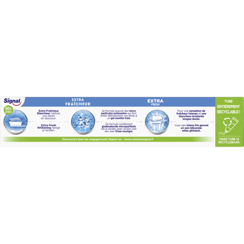 Een afbeelding van Signal Fris en wit crystal gel bel