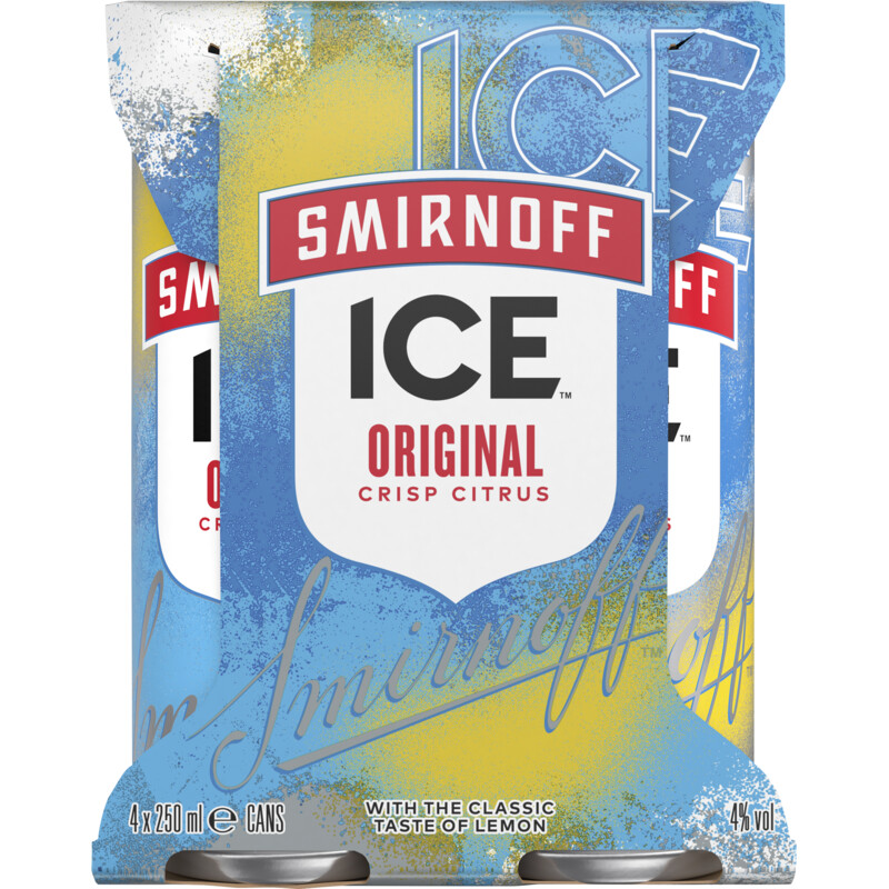 Een afbeelding van Smirnoff Ice original 4-pack