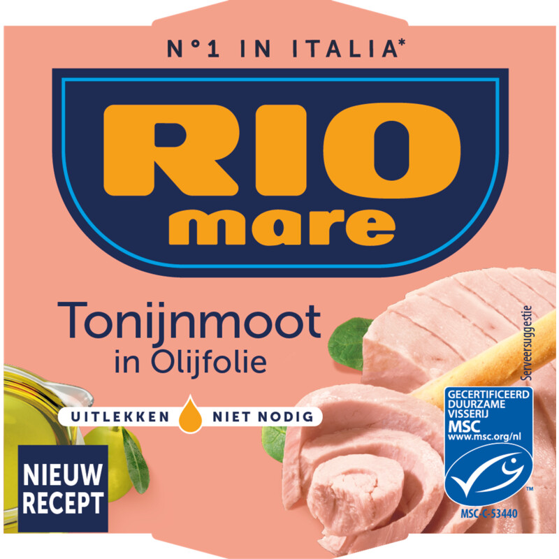 Een afbeelding van Rio Mare Tonijnmoot in olijfolie