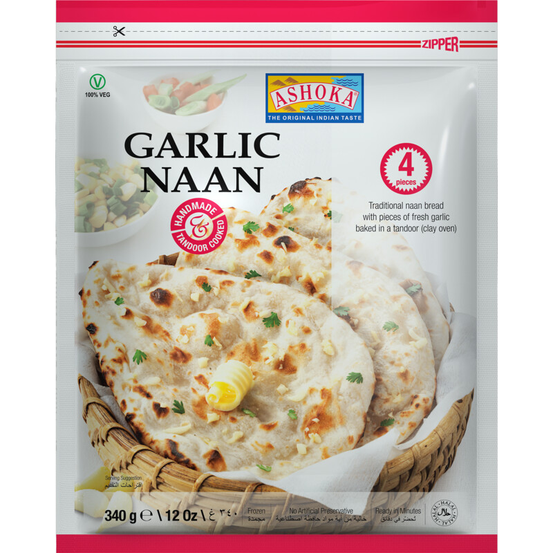 Een afbeelding van Ashoka Knoflook naan