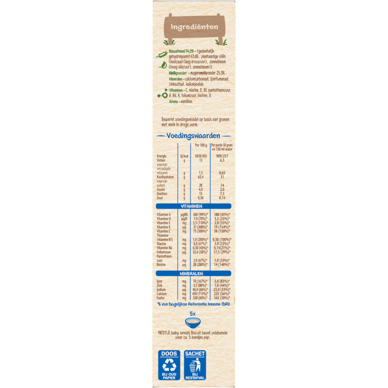 Een afbeelding van Nestlé Baby cereals biscuit 6m+