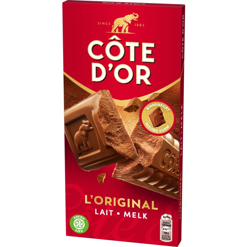 Een afbeelding van Côte d'Or Chocoladereep melk