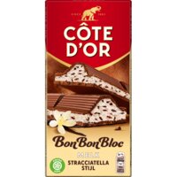 Een afbeelding van Côte d'Or BonBonBloc chocoladereep vanille cacao