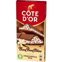 Een afbeelding van Côte d'Or BonBonBloc chocoladereep vanille cacao