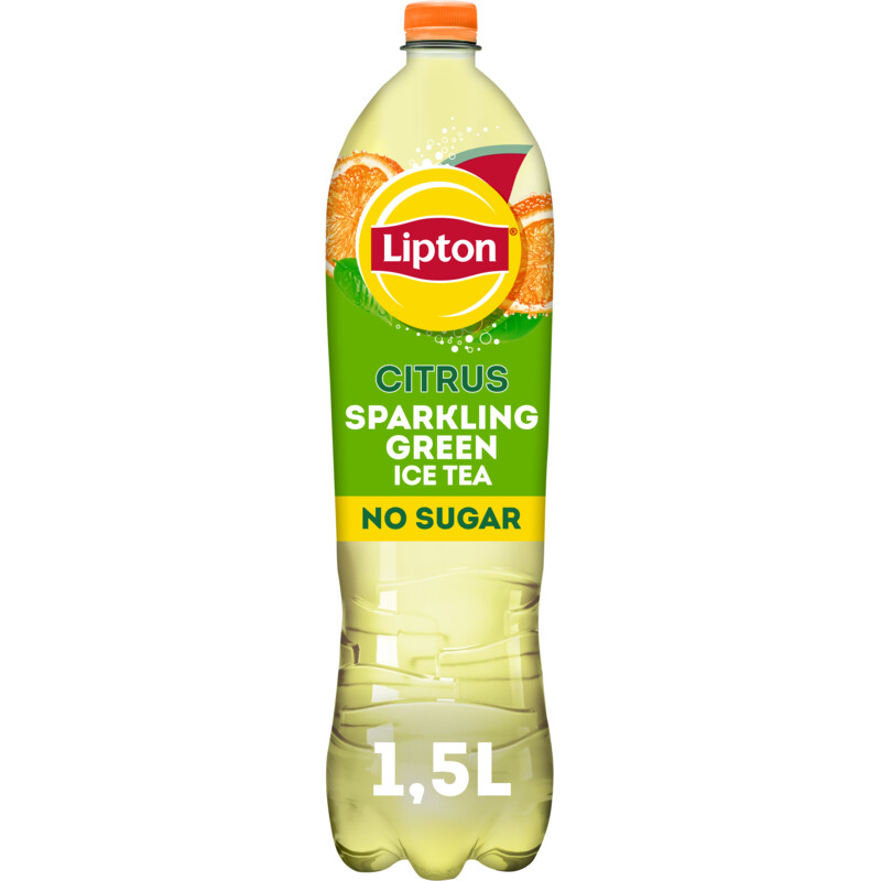 Een afbeelding van Lipton Ice tea green citrus sparkling no sugar