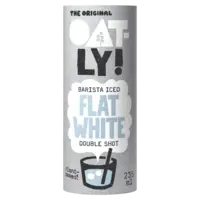 Oatly! Barista iced flat white double shot