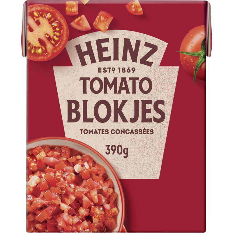 Een afbeelding van Heinz Tomaten blokjes naturel