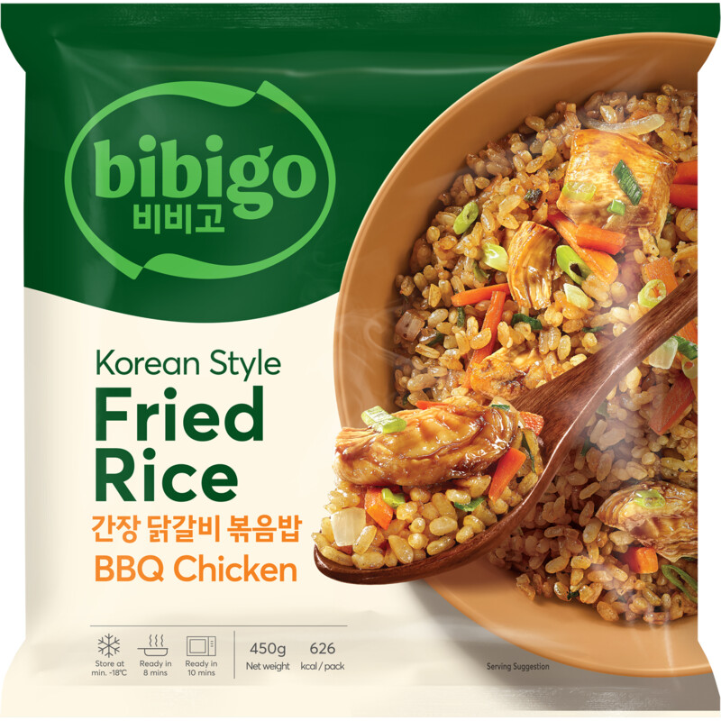 Een afbeelding van Bibigo Fried rice Korean style BBQ chicken