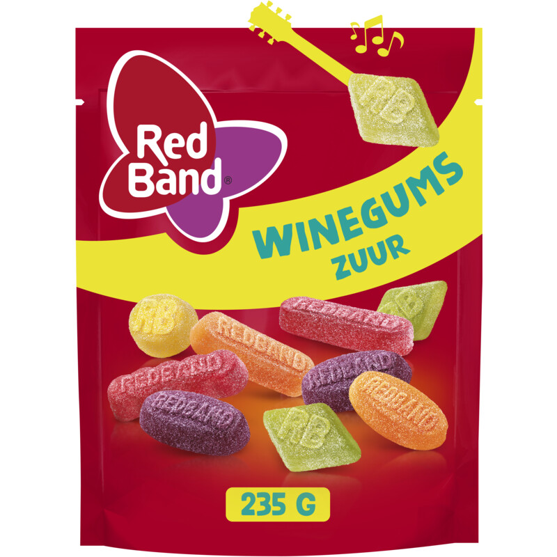 Een afbeelding van Red Band Winegums zuur