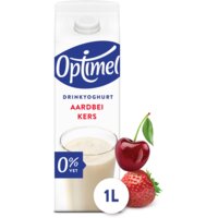 Optimel Drinkyoghurt aardbei-kers
