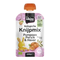De Kleine Keuken Knijpmix pompoen perzik & haver 12m+