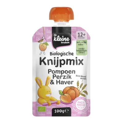 pdp-image-De Kleine Keuken Knijpmix pompoen perzik & haver 12m+