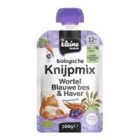 De Kleine Keuken Knijpmix wortel blauwe bes & haver 12m+