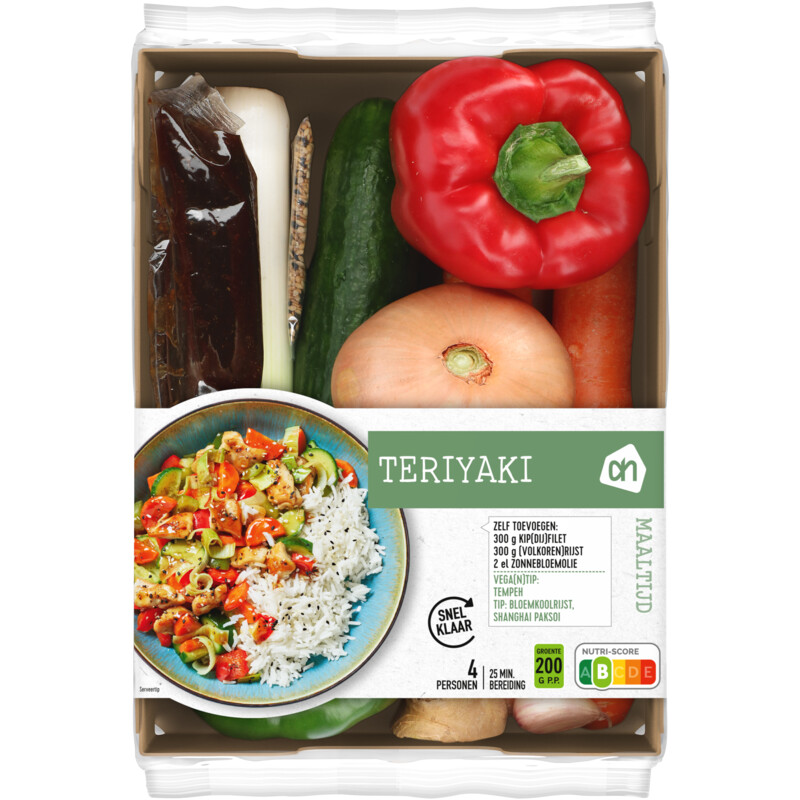 Een afbeelding van AH Japanse teriyaki verspakket