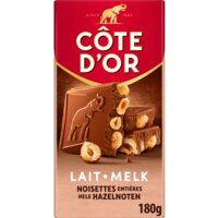 Een afbeelding van Côte d'Or Bloc chocolade reep melk hele hazelnoten