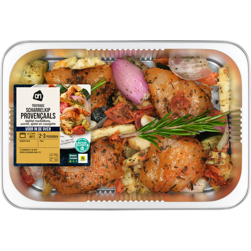 Een afbeelding van AH Traybake scharrelkip Provençaals