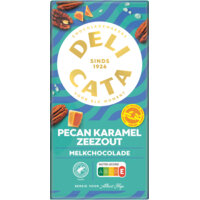 Afbeelding van Delicata Reep melkchocolade pecan karamel zeezout
