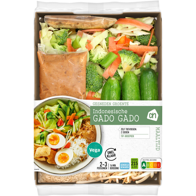 Een afbeelding van AH Gesneden verspakket gado gado