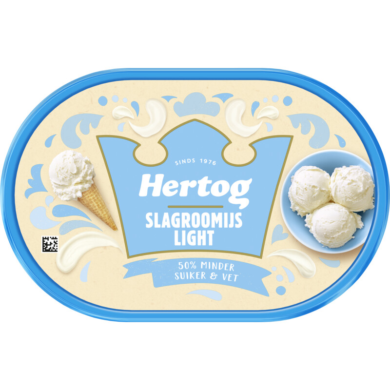 Een afbeelding van Hertog Slagroomijs light
