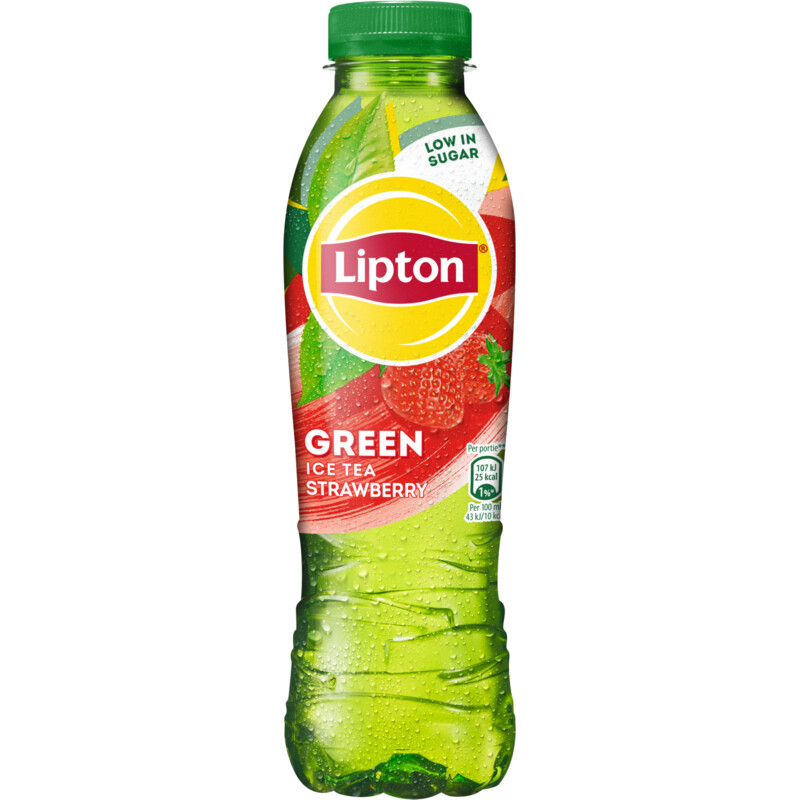 Een afbeelding van Lipton Ice tea green strawberry