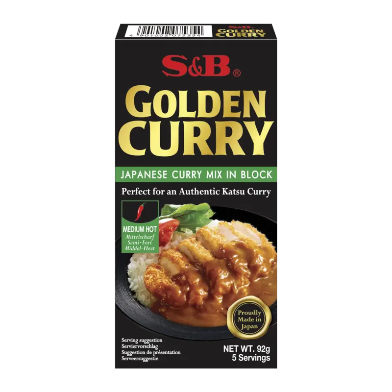 S&B Golden curry Japanese mix medium hot