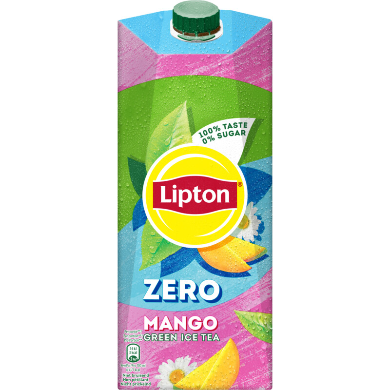 Een afbeelding van Lipton Ice tea green mango zero