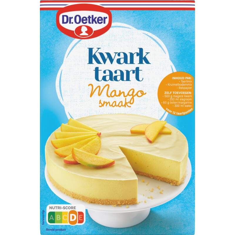 Een afbeelding van Dr. Oetker Kwarktaart mangosmaak bakmix