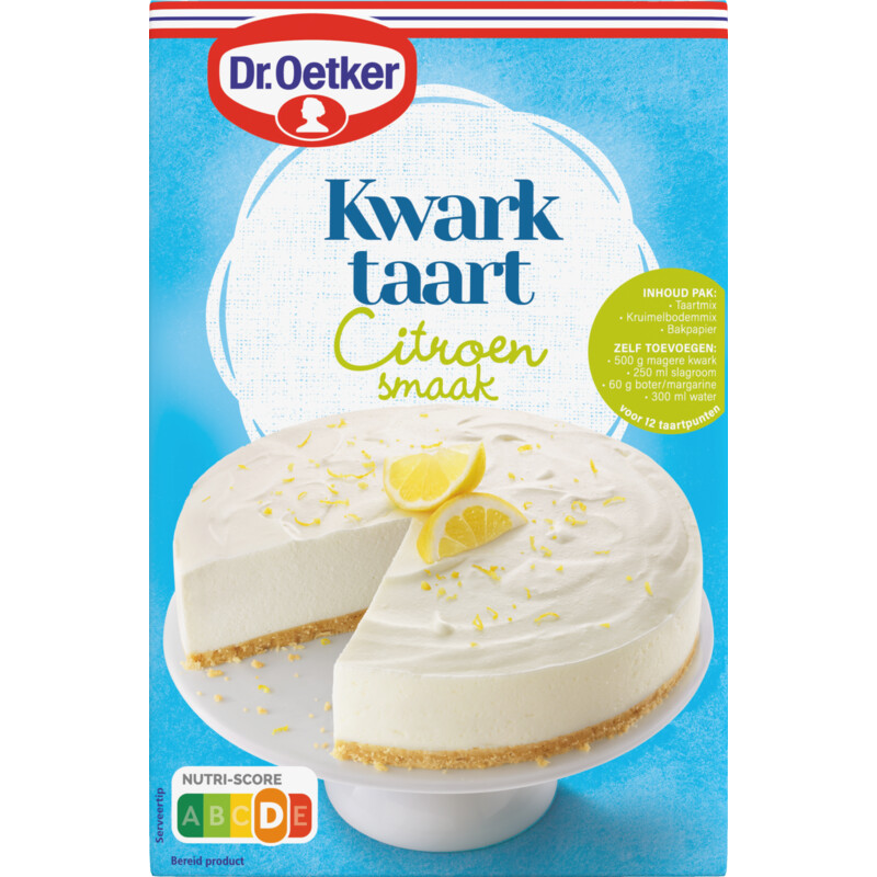 Een afbeelding van Dr. Oetker Kwarktaart citroensmaak bakmix