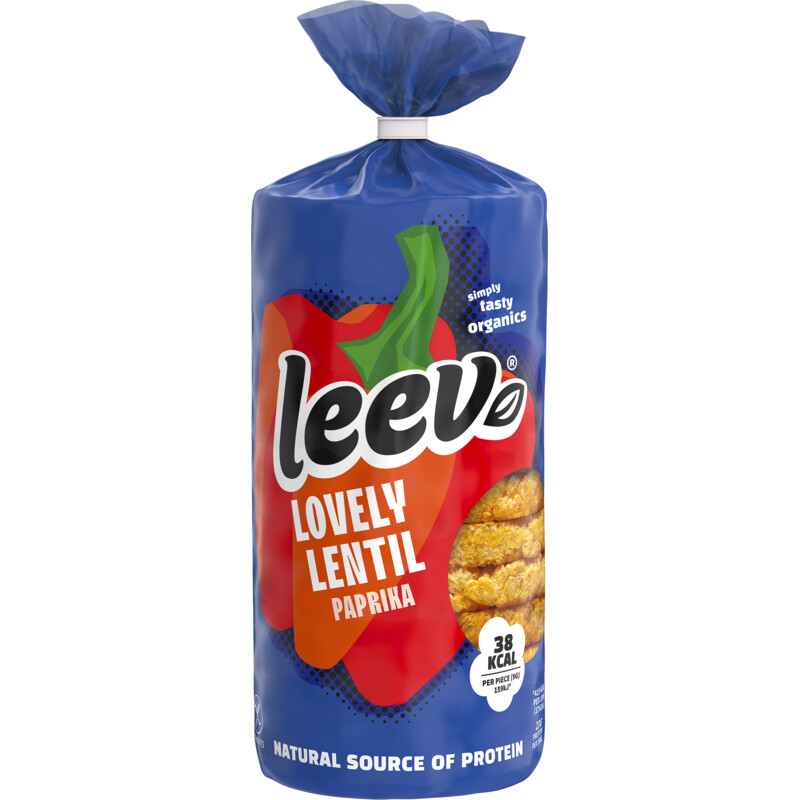 Een afbeelding van Leev Linzenwafels paprika