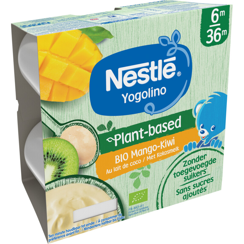 Een afbeelding van Nestlé Yogolino plantaardig babytoetje mango ki