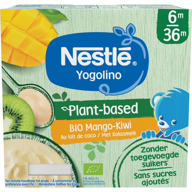 Een afbeelding van Nestlé Yogolino plantaardig babytoetje mango ki