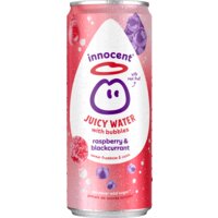Een afbeelding van innocent Juicy water with bubbles raspberry