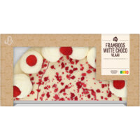 Afbeelding van Framboos witte choco vlaai half