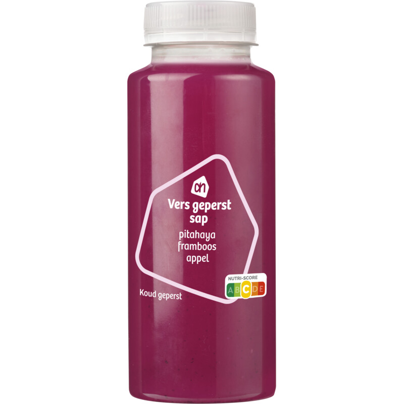 Een afbeelding van AH Vers geperst sap pitahaya framboos appel