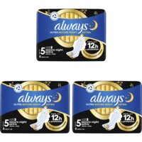 Een afbeelding van Always ultra secure night extra 3-pack