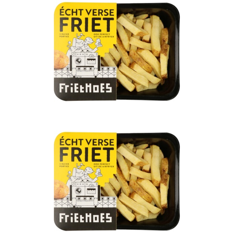 Een afbeelding van Friethoes Echte verse friet 2-pack