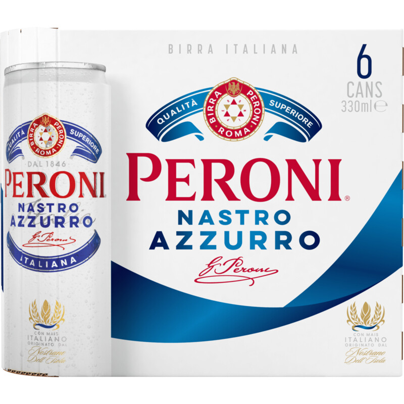 Een afbeelding van Peroni Nastro Azzurro 6-pack