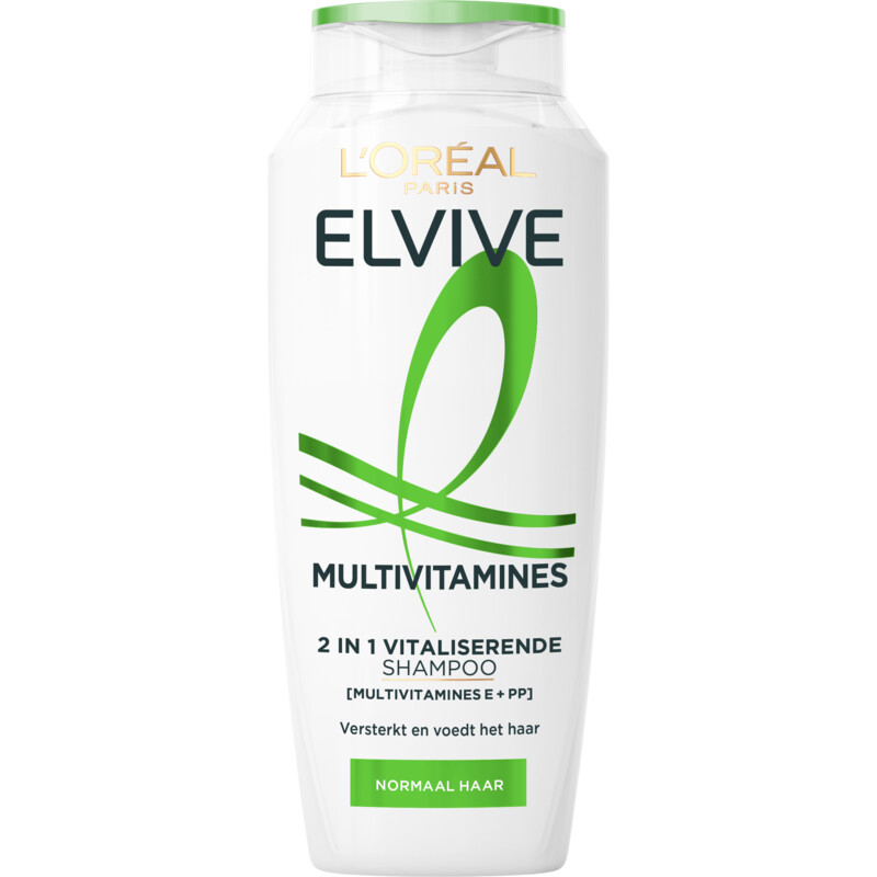 Een afbeelding van L'Oréal Paris Elvive Multivitamines 2in1 verzorgende shampoo