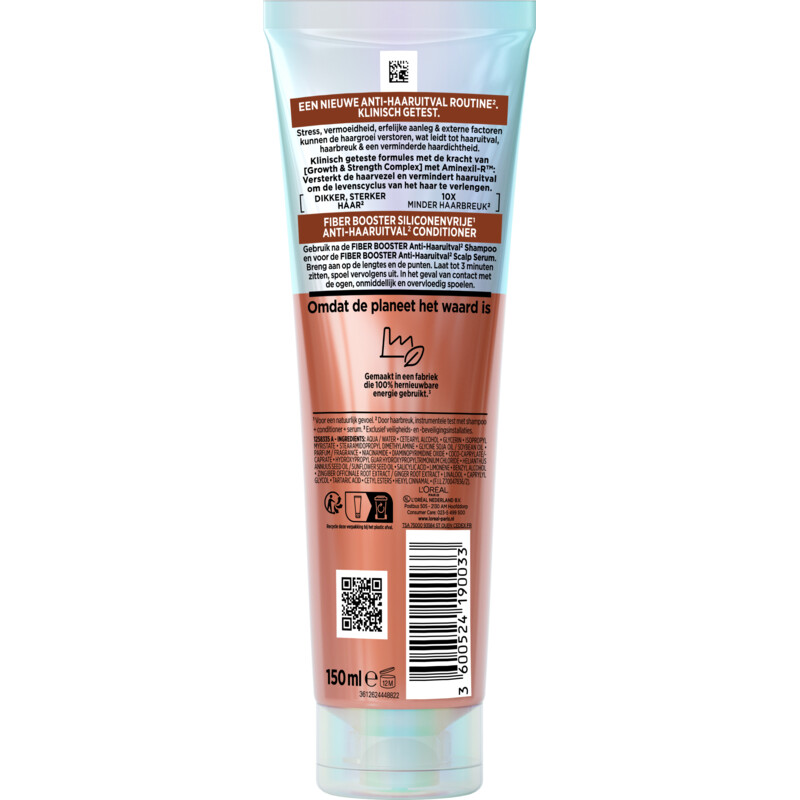 Een afbeelding van L'Oréal Paris Elvive Fiber booster anti-haaruitvalconditioner