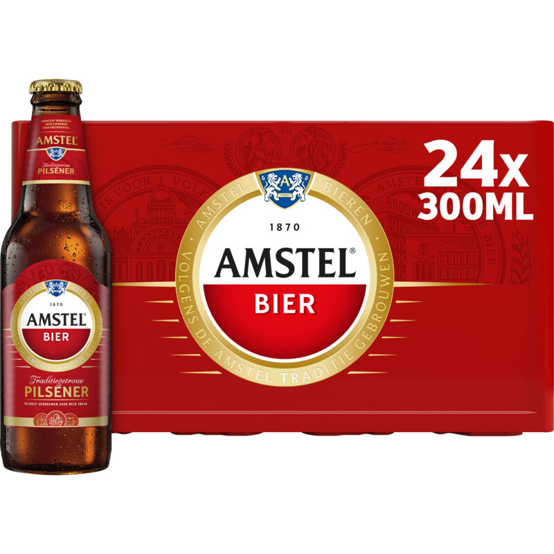 Een afbeelding van Amstel Pilsener bier krat